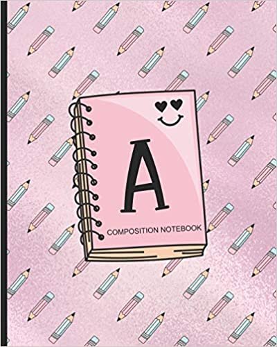 okumak Composition Notebook A: Monogrammed Initial Primary School Wide Ruled Interior Notebook