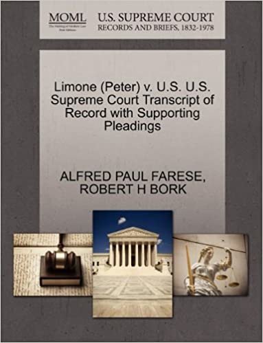 okumak Limone (Peter) v. U.S. U.S. Supreme Court Transcript of Record with Supporting Pleadings