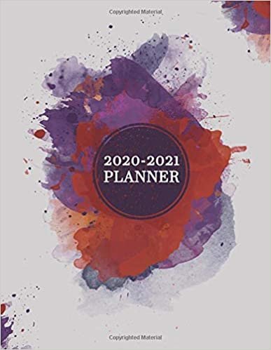 2020-2021 Planner: Abstract Watercolor 2 Year Daily Weekly Planner & Organizer with To-Do’s, Inspirational Quotes, Notes & Vision Boards | Trendy Two Year Agenda Schedule Notebook & Business Calendar