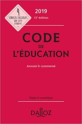 okumak Code de l&#39;éducation 2019, annoté et commenté - 13e éd. (Codes Dalloz Professionnels)