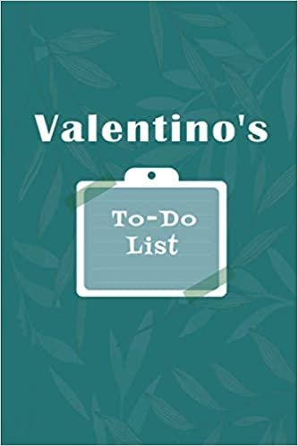 okumak Valentino&#39;s To˗Do list: Checklist Notebook | Daily Planner Undated Time Management Notebook