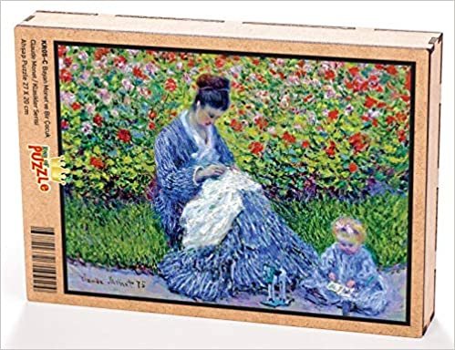 okumak Bayan Monet ve Bir Çocuk/Claude Monet Ahşap Puzzle 108 Parça (KR05-C)