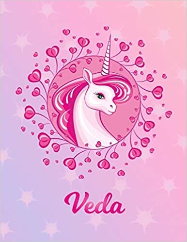 okumak Veda: Unicorn Sheet Music Note Manuscript Notebook Paper | Magical Horse Personalized Letter V Initial Custom First Name Cover | Musician Composer ... Notepad Notation Guide | Compose Write Songs