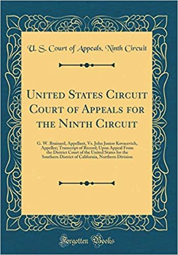 okumak United States Circuit Court of Appeals for the Ninth Circuit: G. W. Brainard, Appellant, Vs. John Junior Kovacevich, Appellee; Transcript of Record; ... the Southern District of California, Northern