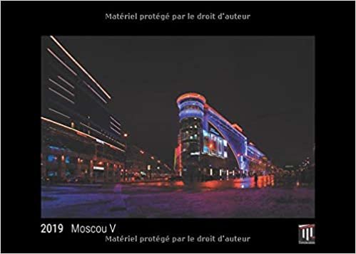 okumak Moscou V 2019 - Édition noire - Calendrier mural Timokrates, calendrier photo, calendrier photo - DIN A4 (30 x 21 cm)