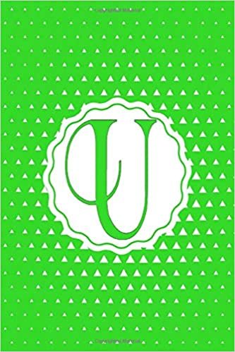 okumak U Cute Initial Monogram Letter U College Ruled Notebook With Green Color Lined Notebook/Journal 120 Pages University Graduation gift: Black and white ... Initial Journal, Monogrammed Notebook, C