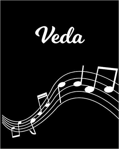 okumak Veda: Sheet Music Note Manuscript Notebook Paper | Personalized Custom First Name Initial V | Musician Composer Instrument Composition Book | 12 ... Guide | Create Compose &amp; Write Creative Songs