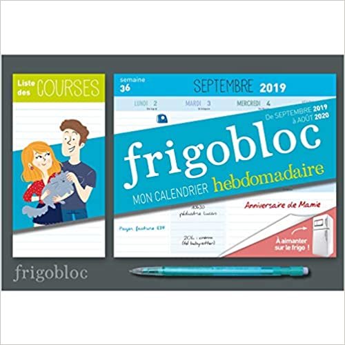 okumak Mini Frigobloc hebdomadaire 2020 - Calendrier d&#39;orga. familiale / semaine (sept. 2019- août. 2020): Le calendrier maxi-aimanté pour se simplifer la vie ! (P.BAC FRIGOGAMM)
