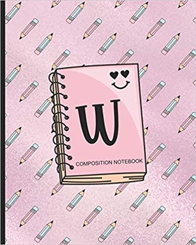 okumak Composition Notebook W: Monogrammed Initial Primary School Wide Ruled Interior Notebook