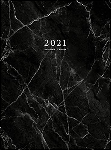 okumak 2021 Monthly Planner: 2021 Planner Monthly 8.5 x 11 with Marble Cover (Volume 2 Hardcover)