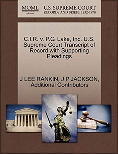 okumak C.I.R. v. P.G. Lake, Inc. U.S. Supreme Court Transcript of Record with Supporting Pleadings