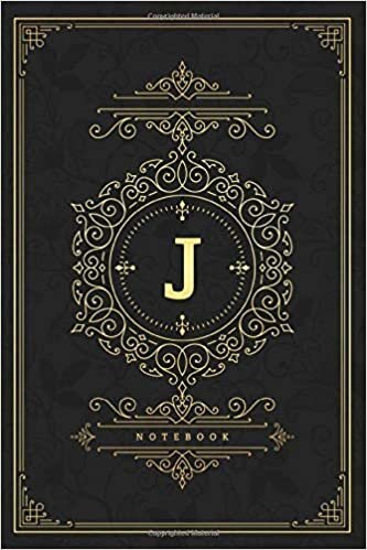 okumak J: Luxurious Initial Monogram Letter J, 6x9 Lined Notebook, Personalised Journal and Diary For Writing &amp; Note Taking for Everyone - Dark cover (Vintage Initial Notebooks, Band 10)