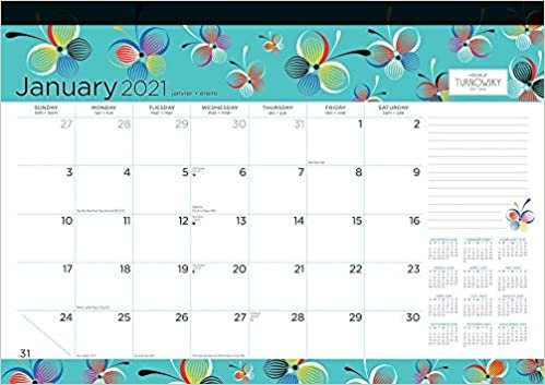 okumak House of Turnowsky Perfect Day 2021 Desk Pad Calendar
