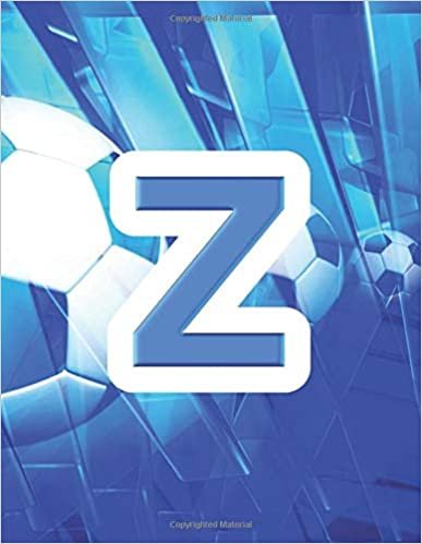 okumak Z: Monogram Soccer Initial Z Personalized Blank Lined Composition Book Journal - Sports Theme Gift (Monogrammed Soccer Notebook - 8.5 x 11, 150 Pages, Band 26)