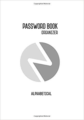 okumak Password Book Organizer Alphabetical: A-Z Internet Address Logbook - Website/Email/Username/Password - 300 Records, Login Keeper Notebook, White, Small, A5, Soft Cover (Password Log Journal)