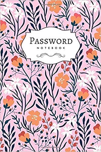 okumak Password Notebook: 4x6 Login Journal Organizer Mini with A-Z Alphabetical Tabs Printed | Stylish Floral Field Design Pink