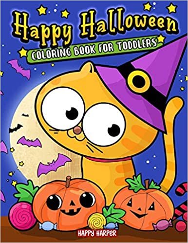 okumak Happy Halloween Coloring Book For Toddlers