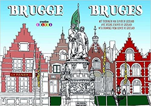 okumak Brugge - Bruges: met tekeningen van Olivier de Groelard (Creative colors)