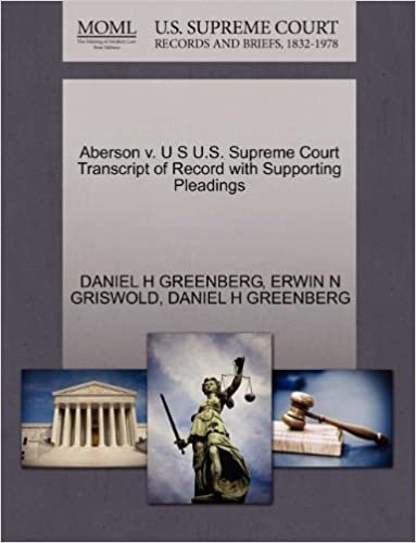 okumak Aberson v. U S U.S. Supreme Court Transcript of Record with Supporting Pleadings