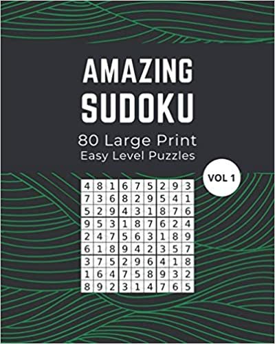 okumak Amazing Sudoku 80 Large Print Easy level Puzzles Vol 1: Logic and Brain Mental Challenge Puzzles Gamebook with solutions, Indoor Games One Puzzle Per ... Christmas, Reunion (Sudoku Puzzles, Band 2)