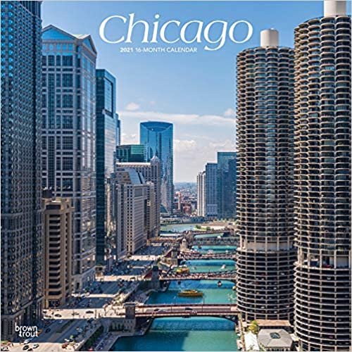 okumak Chicago 2021 - 16-Monatskalender: Original BrownTrout-Kalender [Mehrsprachig] [Kalender] (Wall-Kalender)