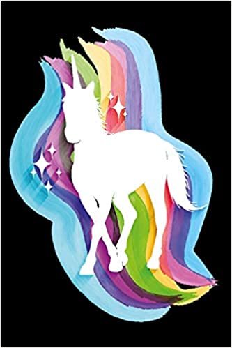okumak walking rainbow unicorn black: Notebook graph paper 120 pages 6x9 perfect as math book, sketchbook, workbook and diary Sweet Rainbow Uniorn