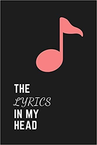 okumak The Lyrics In My Head: Songwriting Journal Blank Lined and Staff Manuscript Paper Writing Lyrics Notebook Gift For Musicians Teens Men Women | Pink Color Note 110 Pages 6 x 9 Matte Finish