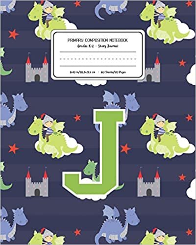 okumak Primary Composition Notebook Grades K-2 Story Journal J: Dragons Animal Pattern Primary Composition Book Letter J Personalized Lined Draw and Write ... Boys Exercise Book for Kids Back to School