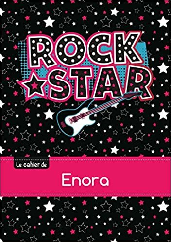okumak Le cahier d&#39;Enora - Séyès, 96p, A5 - Rock Star (Enfant)