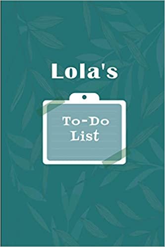 okumak Lola&#39;s To˗Do list: Checklist Notebook | Daily Planner Undated Time Management Notebook