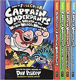 okumak The Captain Underpants Colossal Color Collection (Captain Underpants #1-5 Boxed Set)