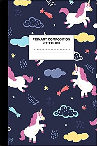okumak Primary Composition Notebook: Writing Journal for Grades K-2 Handwriting Practice Paper Sheets - Delightful Unicorn School Supplies for Girls, Kids ... 1st and 2nd Grade Workbook and Activity Book