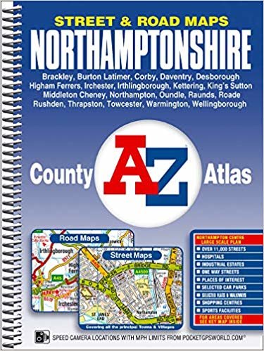 okumak Northamptonshire County Atlas (A-Z County Atlas)