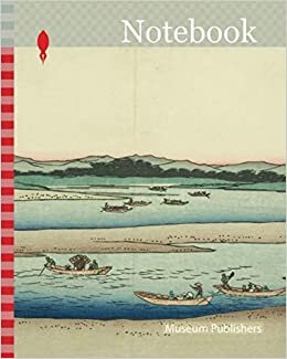 okumak Notebook: Mitsuke: Ferryboats on the Tenryu River (Mitsuke, Tenryugawa no funawatashi)—No. 29, from the series Fifty-three Stations of the Tokaido ... c. 1847/52, Utagawa Hiroshige 歌川 広重, Japanese