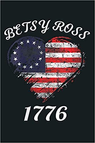 okumak Womens Betsy Ross Flag 1776 Vintage Revolutionary Flag Mens Womens V Neck: Notebook Planner - 6x9 inch Daily Planner Journal, To Do List Notebook, Daily Organizer, 114 Pages