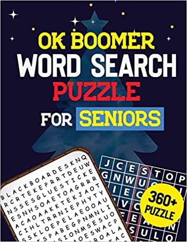 okumak OK Boomer Word Search Puzzle for Seniors: 360+ Seniors Word Search Puzzle Book for Brain Exercise Game, Cleverly Hidden Word Searches, Quality Time Spending for Seniors