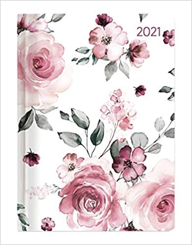 okumak Ladytimer Roses 2021 - Rose - Taschenkalender A6 (11x15 cm) - Weekly - 192 Seiten - Notiz-Buch - Termin-Planer - Alpha Edition