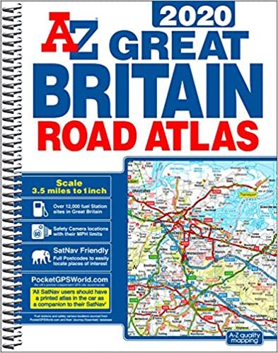 okumak GB Road Atlas 2020 A4 SPIRAL