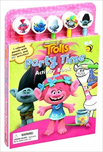 okumak DreamWorks Trolls Party Time Activity Book (Pencil Toppers)
