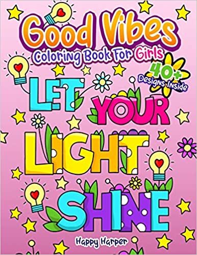 okumak Good Vibes Coloring Book For Girls