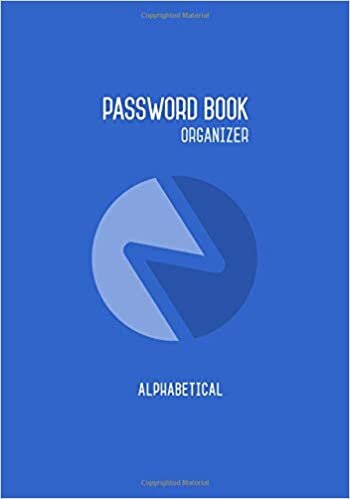 okumak Password Book Organizer Alphabetical: A-Z Internet Address Logbook - Website/Email/Username/Password - 300 Records, Login Keeper Notebook, Blue, Small, A5, Soft Cover (Password Log Journal)