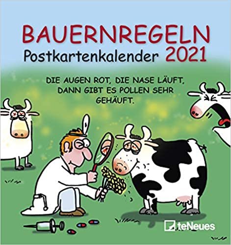 okumak Bauernregeln 2021 - Postkarten-Kalender – Kalender-mit-Postkarten - zum-raustrennen - 16x17