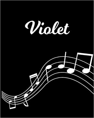 okumak Violet: Sheet Music Note Manuscript Notebook Paper | Personalized Custom First Name Initial V | Musician Composer Instrument Composition Book | 12 ... Guide | Create Compose &amp; Write Creative Songs