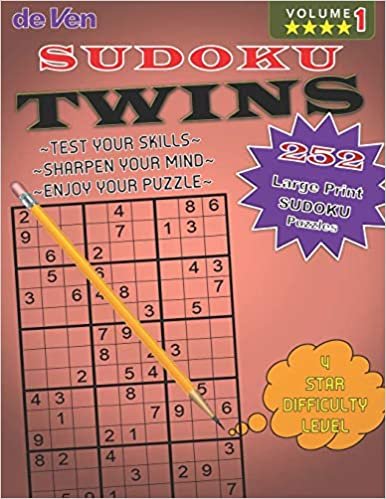 okumak 252 Twins Sudoku Puzzles | **** 4 Star Level - Test Your Skills - Sharpen Your Mind | Volume 1: Enjoy your large print sudoku puzzles with answers in the back.