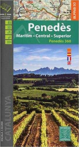okumak Penedès - Maritim-Central-Superior carte&amp;guide,map&amp;hiking g.
