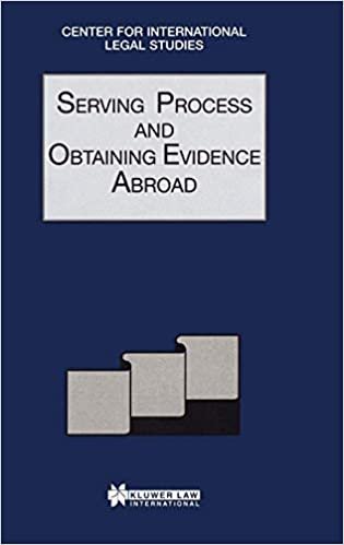 okumak Comparative Law Yearbook of International Business: Serving Process and Obtaining Evidence Abroad v. 20A, 1998 (Comparative Law Yearbook) (Comparative Law Yearbook Series Set)