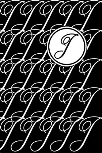 okumak Monogram Letter J In Black And White: 110 Page Blank Notebook - Ruled Paper Journal - 6&quot; x 9&quot; (15.24 x 22.86 cm)
