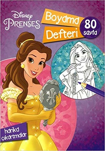 okumak Disney Prenses -  Boyama Defteri: 80 Sayfa Harika Çıkartmalar