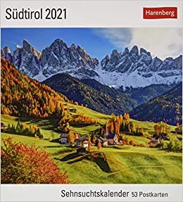 okumak Südtirol 2021: Sehnsuchtskalender, 53 Postkarten