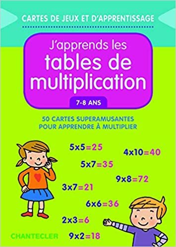 okumak Cartes de jeux et d&#39;apprentissage - J&#39;apprends les tables de multiplication (7-8 ans): 50 cartes super amusantes pour apprendre à multiplier